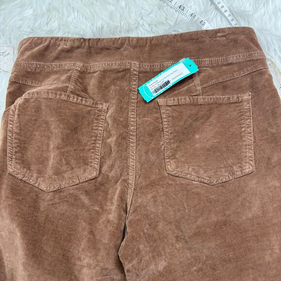 Free People In My Feelings Corduroy Cropped Boot Pants Brown Size M NWT - Picture 13 of 14